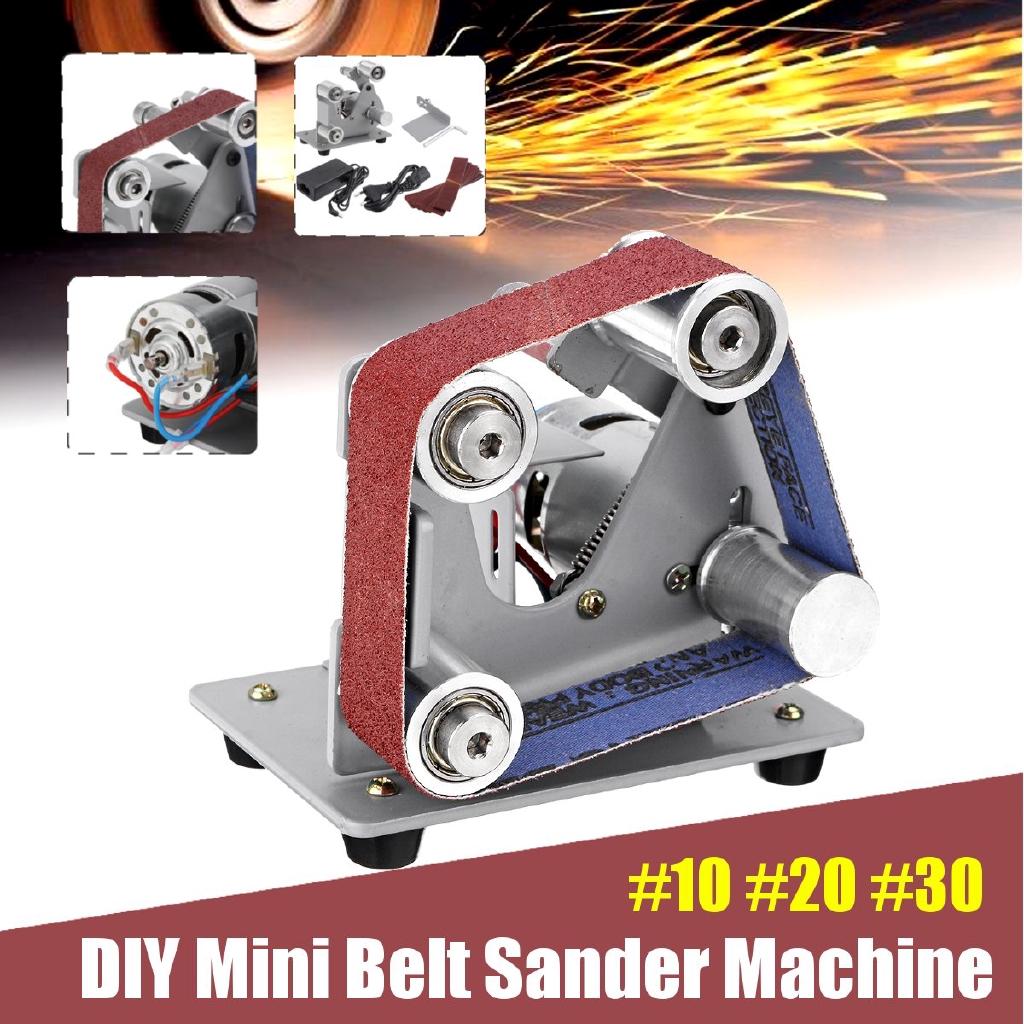 Electric belt grinder Belt Sander DIY Polishing Grinding Machine Mini Cutter Edges Sharpener Belt Head Sander DC12~24V