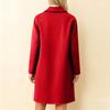 Womens Solid Color Jacket Casual Loose Fit Button Coats Button Up Long Sleeve Outerwear With Pocket, Hooded Overcoat