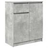 Sideboard with Drawer Concrete Grey 71 x 35 x 84 cm Particleboard