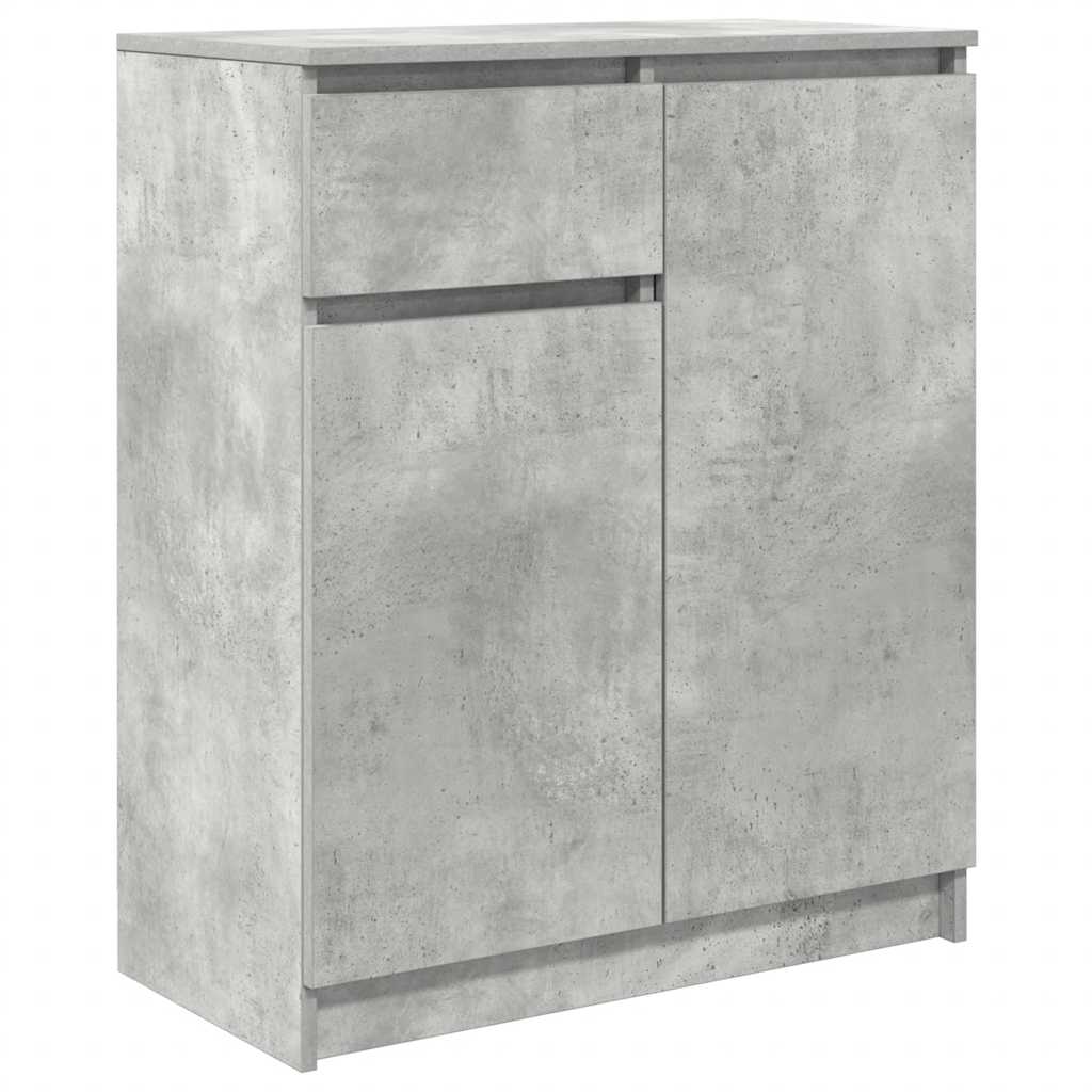 Sideboard with Drawer Concrete Grey 71 x 35 x 84 cm Particleboard