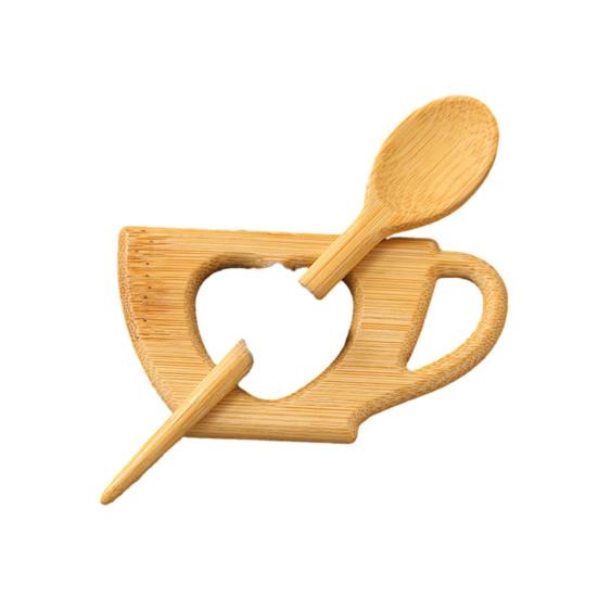 Wooden Animal Brooch Cute Dog Cat Sweater Pin Handcrafted Bird Rabbit Bear Turtle Scarf Brooch Pin for Sweaters Scarves Shawls