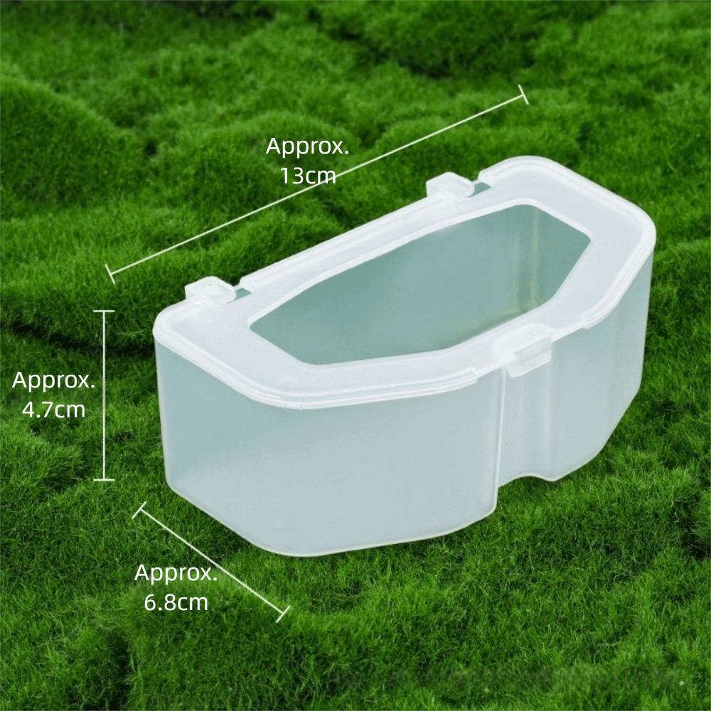 High Quality Plastic Bird Food Box Transparent Feeding Supplies Indoor Bird Feeder Bird Water Tank Box Cage