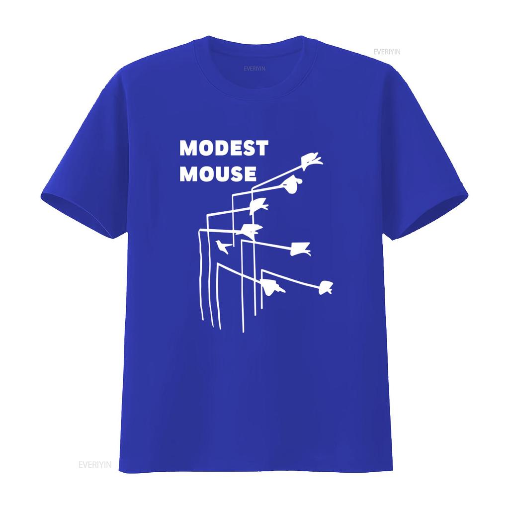 Modest Mouse T Shirt Black Album Cover Print for Music Fans Retro Style vintage Washed Slightly Casual fashion Unisex
