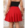 Plus Size Women's Sexy Pleated Sports Anti-Chafing Skirt, Workout Athletic Skirt