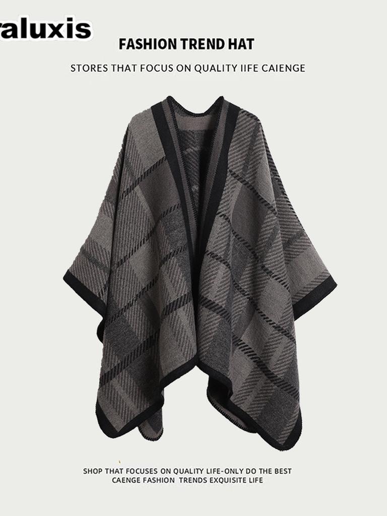 Card Salt Lake Tourism Oversized Fringe Shawl Women's Ethnic Style Thick Blanket