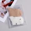 Frosted PE Zipper Bag: Thick, Transparent, Self-Sealing, Printable Clothing Packaging for Socks