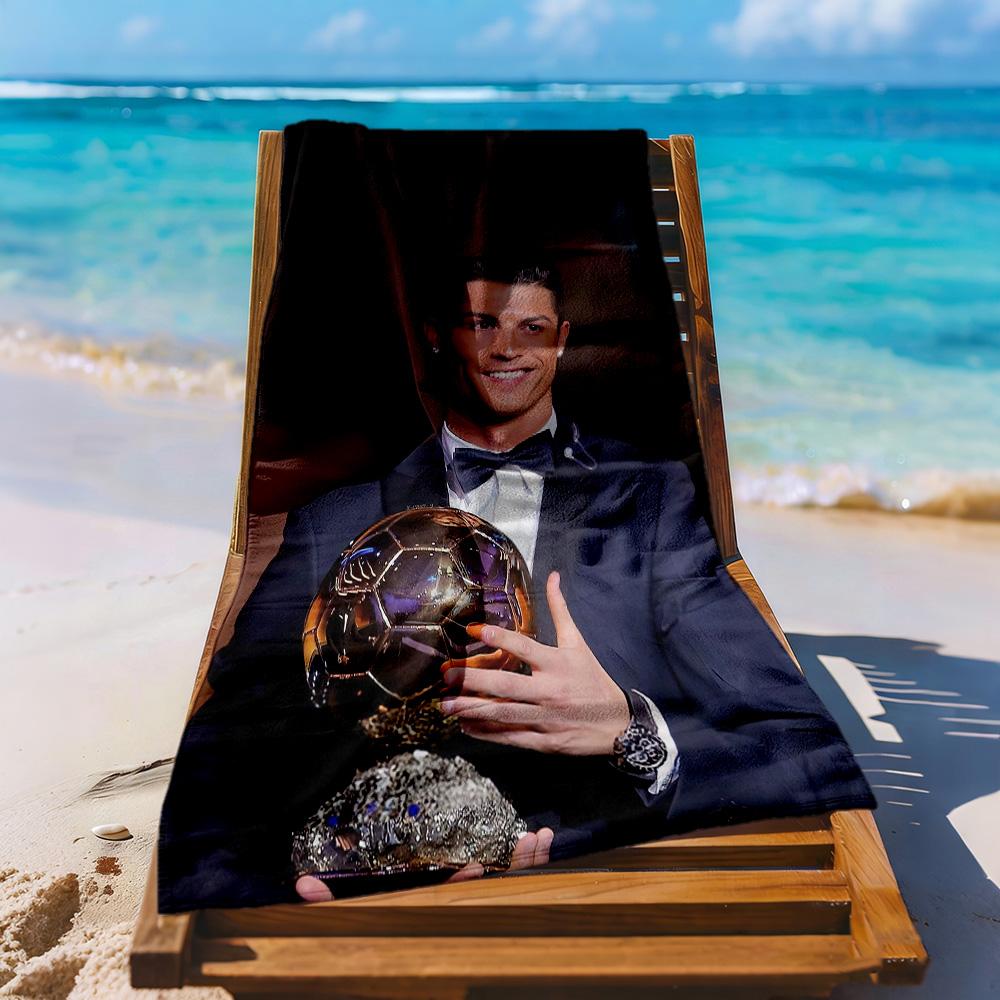 Cristiano Ronaldo Beach Towel Super Soft Absorbent Comfortable Lightweight