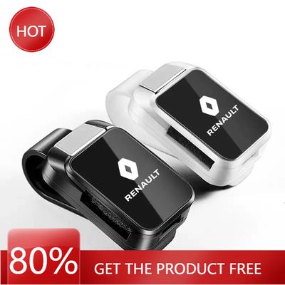Hub Caps Auto Sun Visor Glasses Box Sunglasses Clip For Renault Grand Scenic 4 XMOD Megane Clio 4 Laguna 2 3 Coupe Car Sticker