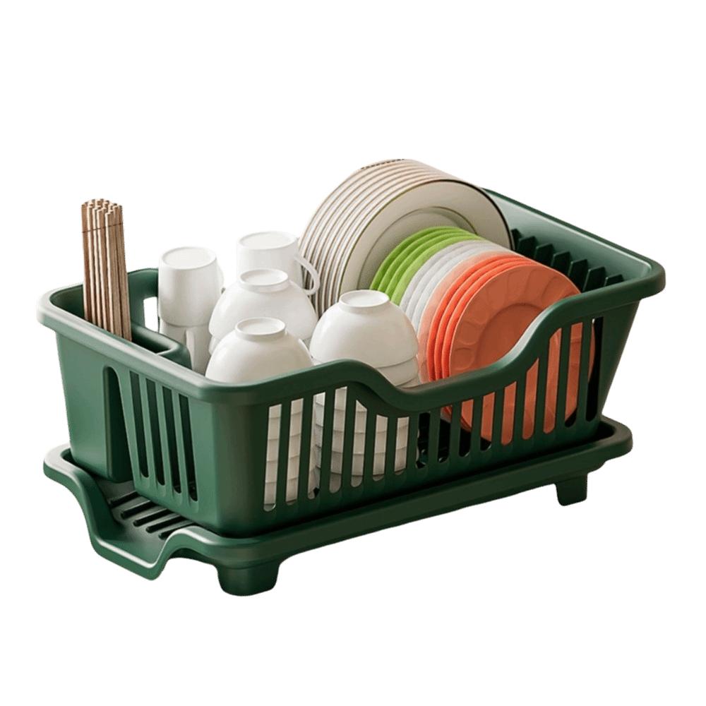Plastic Utensils Drainer Rack Square Storage Basket Drain Bowl Rack Dish Drying Rack  Chopsticks