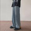 Inverted Design Hip-Hop Street Jeans for Men - Loose, Straight Fit