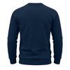 Men's Crew Neck Sweatshirt Long Sleeve Loose Fit Solid Color Autumn Winter Casual Thick Pullover Hoodie