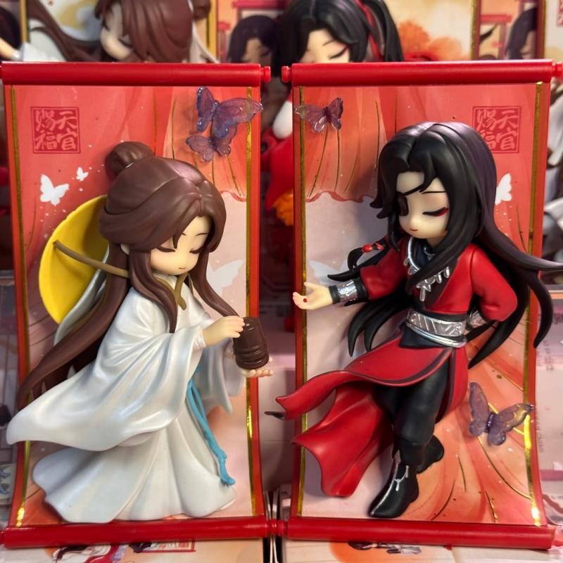 Genuine Tian Guan Ci Fu Scroll Series  Tgcf Hua Cheng Xie Lian Cute Anime Peripheral  Decora Toy Anime Gifts