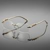 5pcs Unisex Casual Frameless Fashion Glasses Lightweight Stylish Design t for Casual Attire Decorative Eyewear