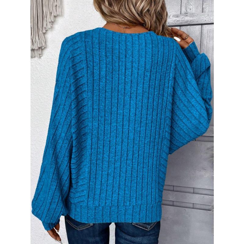 Women's Fashion Casual Spring Autumn Solid Color Print Long Sleeve O-Neck Blouses & Shirts