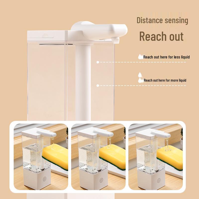 Touchless Automatic Soap Dispenser with Induction Charging, Smart Design, Large Capacity for Hotels