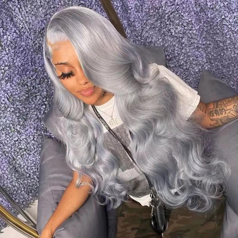 Lace Front Wig Women Long Curly Heat Resistant Synthetic Hair Natural Look Multi Color African Style