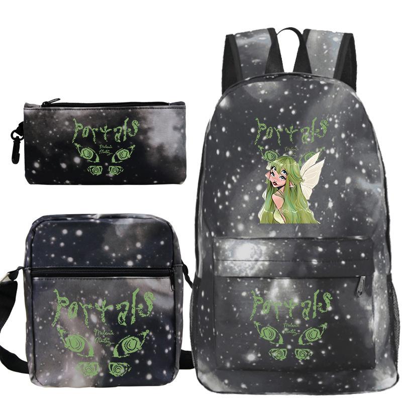 Popular Singer Peripheral Backpack Pencil Case Student Schoolbag Three-piece Set