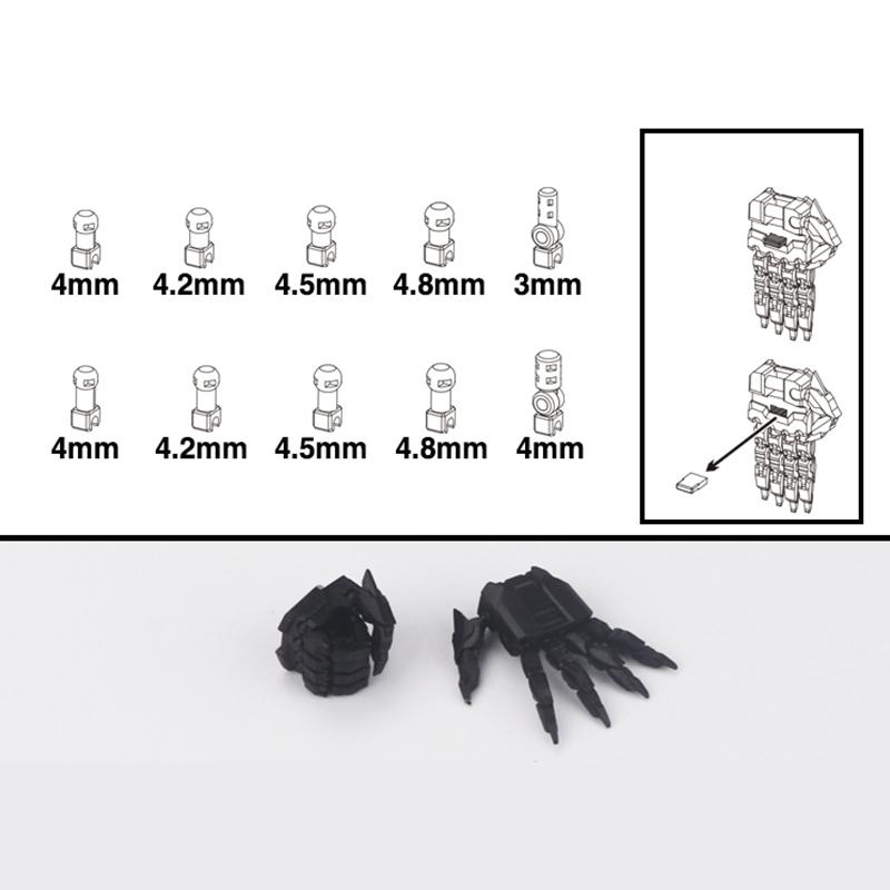 1 Pair Action Figures Building Claw Diy Accessories Movable Hand Set 3.0 Mg 1/100 1/144 Astray Red Frame Sazabi Ver.Ka Model