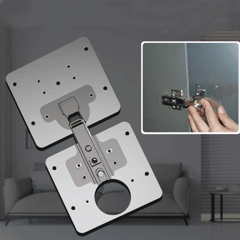 Hinge Repair Set Stainless Door Hinge Plate Screws Kit