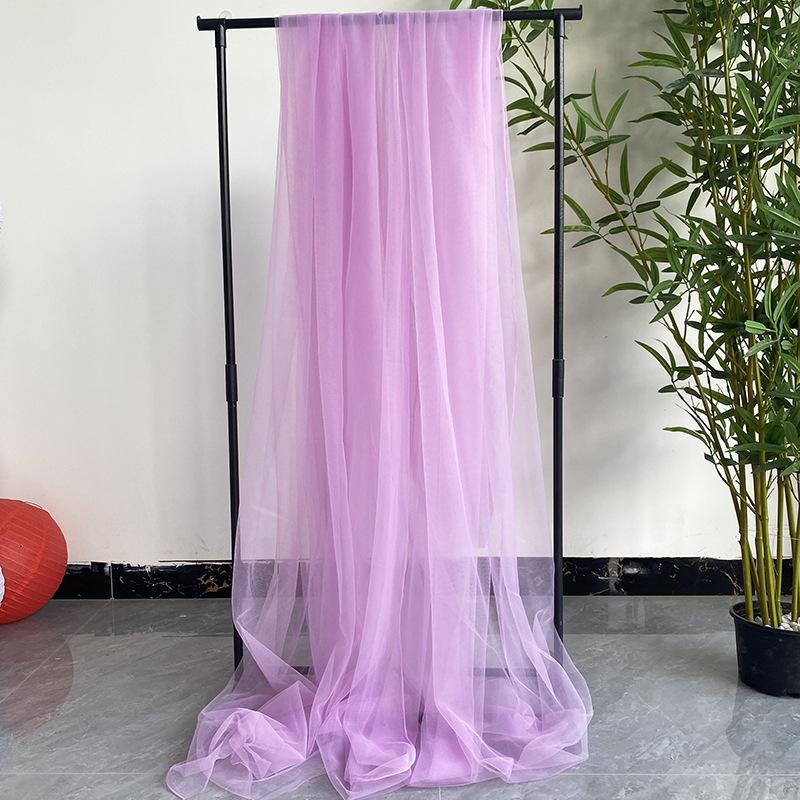 White Gauze Wedding Arch & Ceiling Drape – Chinese Style Outdoor Photo Backdrop