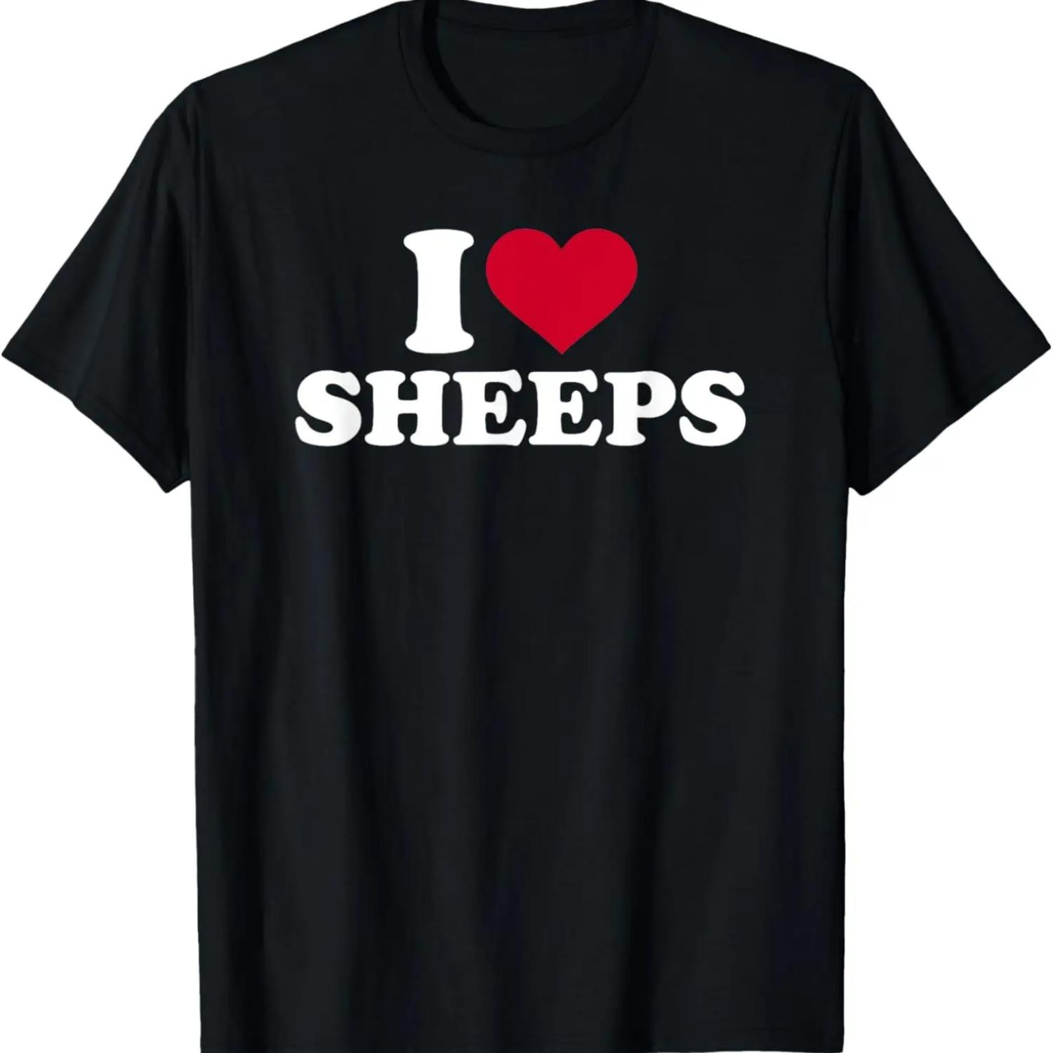 

I love sheeps T-Shirt XXXXXL чорний