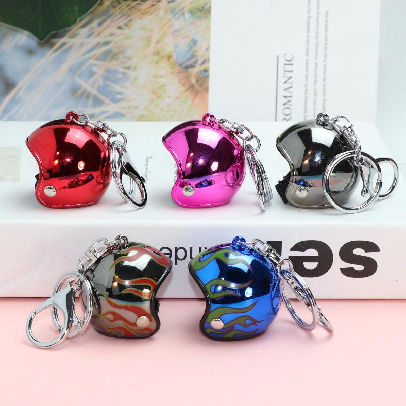 Colorful Exquisite Helmet Keychain & Bag Pendant with Wind-Breaking Duck Head