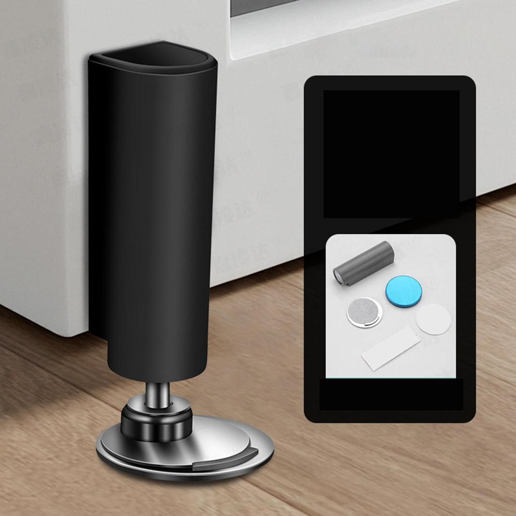 Magnetic Door Stopper Damping Strong Magnetic Door Suction No Drilling Floor Mounted Holder Metal Magnetic Door Catch Stop