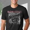 Unisex Shirt Cotton Oversize Large Size Bon Jovi Slippery Black S-3XL QR3748