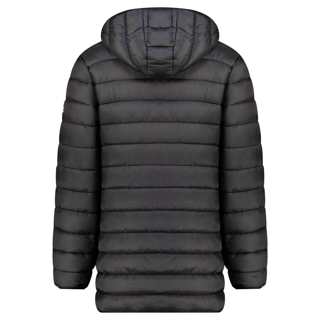 Kurtka męska Geographical Norway AMIGOMAP LONG HOOD DB BLACK MEN 233 BLACK (WZ5085H/GN-NOIR)