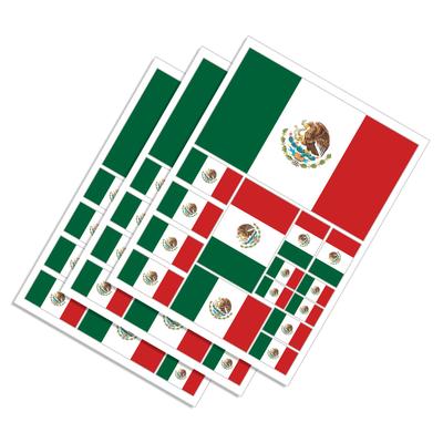 FLAG Mexico National Flag Mex Mx Mexican Car Sticker Tuning Accessories Decor On Bumper Rear Window Windshield Styling Head Roof