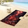 Dark Soul Print Beach Towel, Large Soft Quick Dry Towel for Beach Camping Swimming