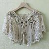 Women's Summer Sequin Shawl Cardigan: Versatile Evening Cape for Sun Protection, Perfect with Skirts.