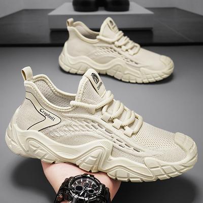Breathable All Season Fly Woven Hollow Out Trendy Shoes For Sports Running, Fashionable And Versatile Casual Shoes
