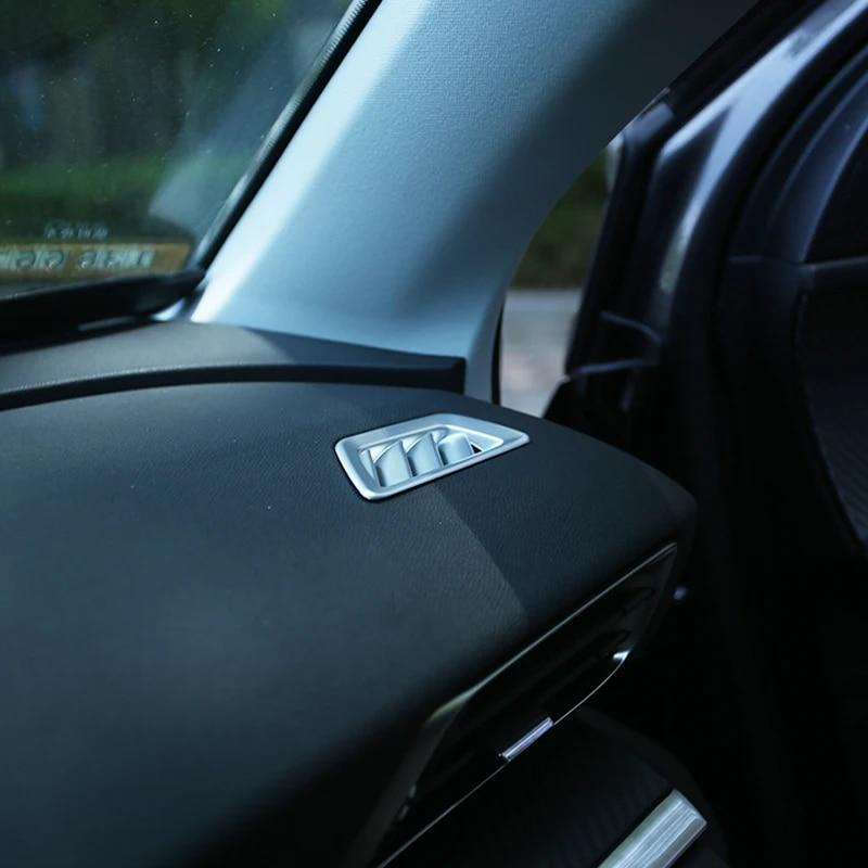 My Good Car 2Pcs ABS Car Styling Instrument Panel Vent Outlet Frame Front Air Outlet For Peugeot 4008 2017 2018 Car  Accessories