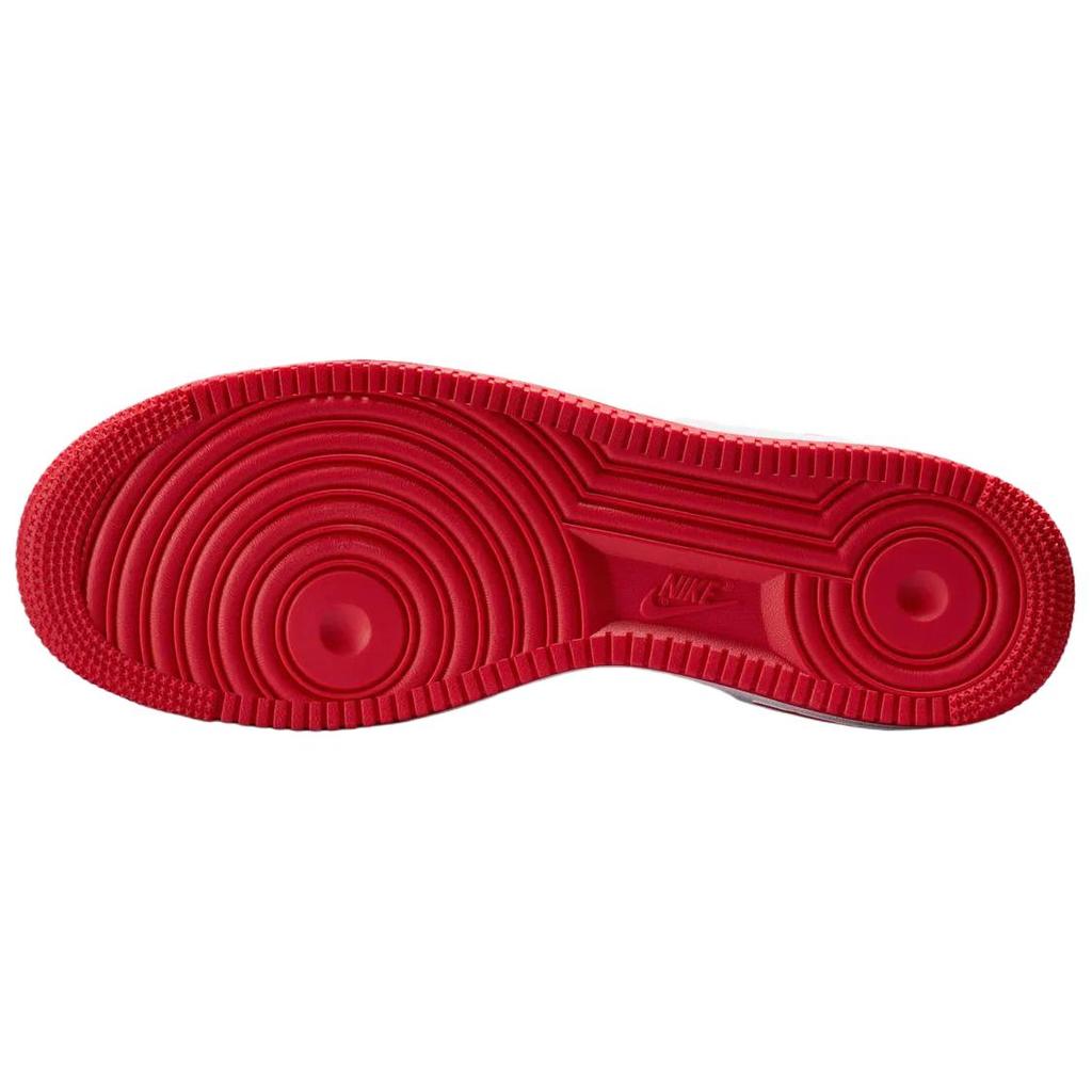 Nike Air Force 1 07 Lv8 Bequeme Passform Low-Top Sneaker Unisex-Sneaker Weiß Rot IR0952-101