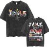 J Cole The Fall Off New Album  Tour Cover Tshirt Men Women Fashion Vintage Washed T Shirts Summer ONeck Oversized T Shirt
