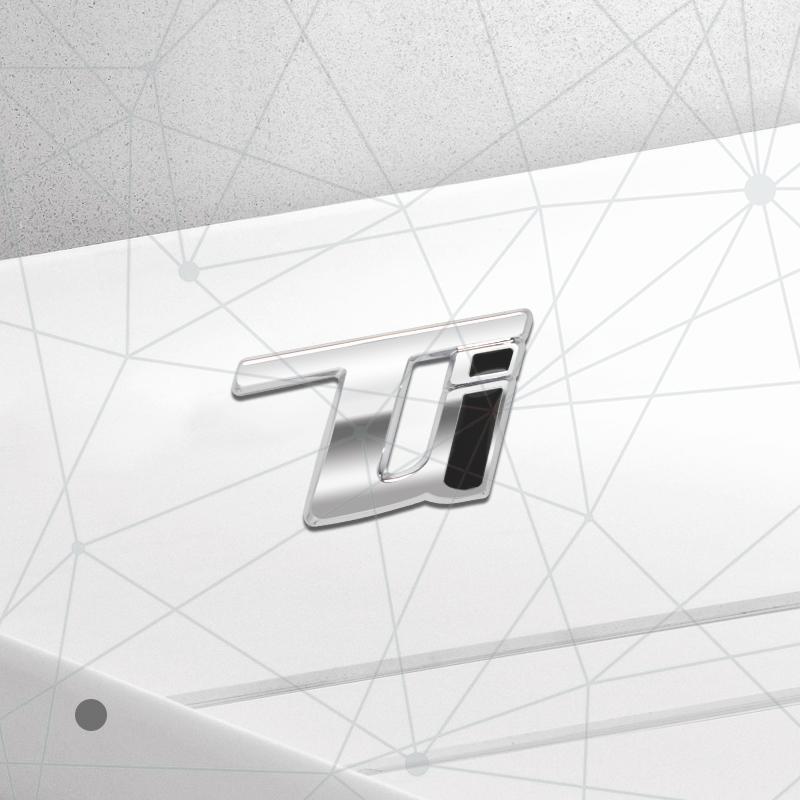 3D Metal TI VELOCE Edition Badge Car Steering Wheel Emblem Sticker LOGO Decor For Romeo Giulia Stelvio Giulietta Mito