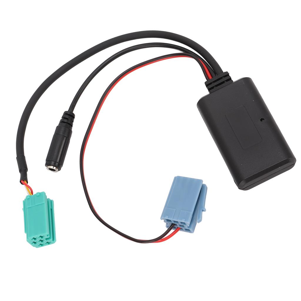 Car Bluetooth Module Wireless Audio AUX Adapter Cable with Microphone Replacement for CD Player