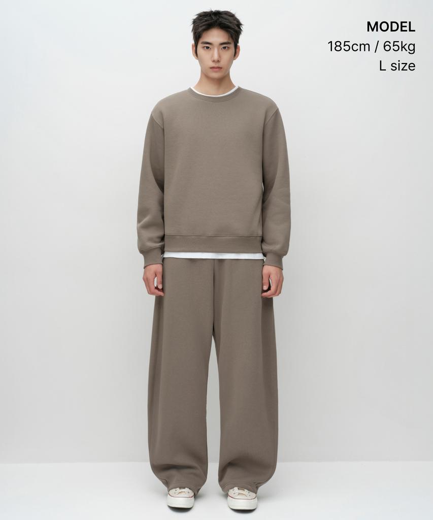 MUSINSA STANDARD Brushed Sweatshirt [Taupe]