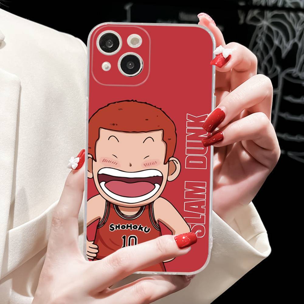 

Lovely Anime S-Slam D-Dunk Fit For IPhone 16 15 Promax Phone Case IPhone 14 11 12 High End 13 Pro Silicone iPhone 17pro max