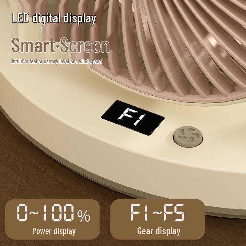 2026 New Model Dual-Use Small Desktop & Wall-Mounted Silent Circulation Fan for Office, Kitchen, Dormitory