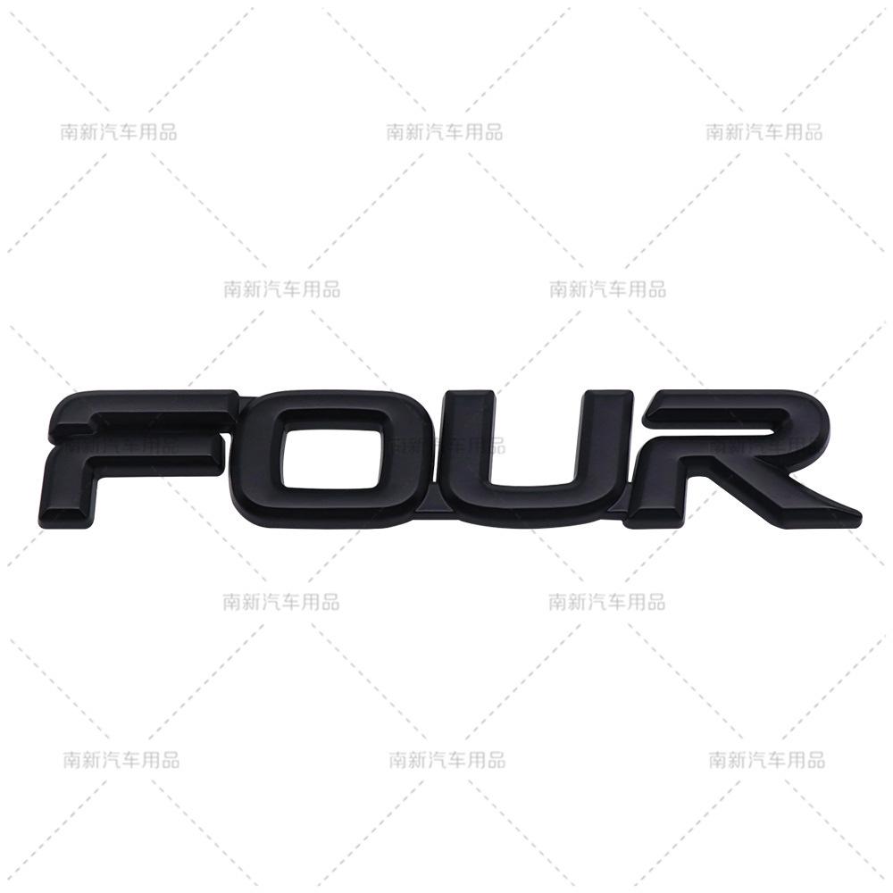 

Suitable for Toyota FOUR Tail Label FOUR Automotive Metal Labeling car sticker emblem чёрный