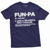 Men's Funpa Funny Grandpa Father's Day T-shirt Grandfather Funny Pops Pop-pop Gift Tee Shirt Fun.Pa Definition Birthday Gift Tee
