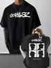 Gorillaz Buchstaben Druck Baumwolle Mode Unisex Locker Street Kurzarm Bequem Damen und Herren T-Shirt