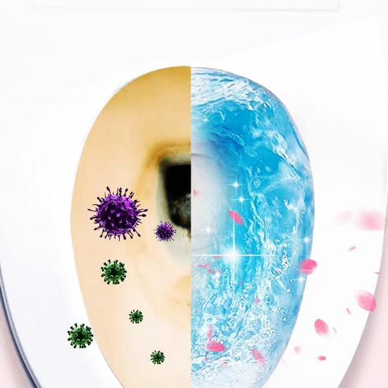 10Pcs Toilet Tank Cleaner Tablets Two-Color Automatic Toilet Bowl Cleaners Long-Lasting Deodorizers Scent Toilet Block