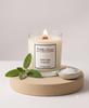soy candle with a wooden wick + WOOD SAGE SEASALT