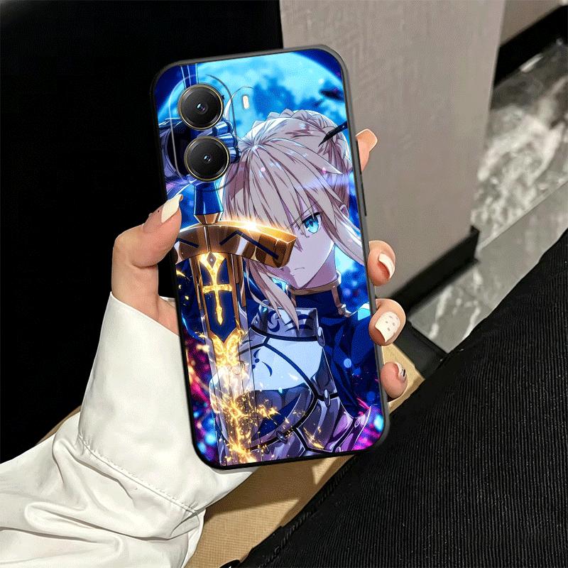 Fate Zero Stay Night Saber Soft Phone Case for Xiaomi Poco X5 X6 X7 X8 Pro Max X3 F7 F8 Ultra M8 M7 M6 M5 Redmi 15 15C 14C 13C 1