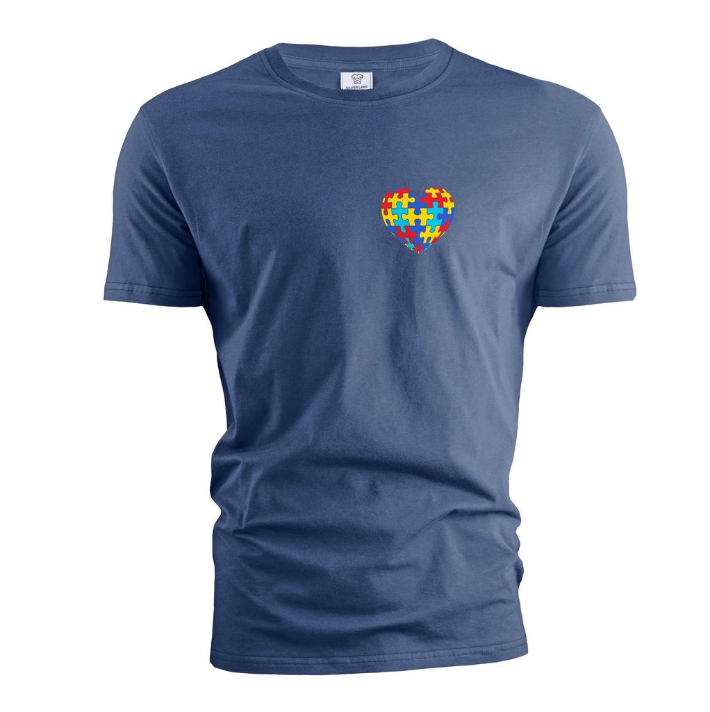 Autismus-Tag T-Shirt Autismus-Bewusstsein T-Shirt Herz Liebe T-Shirt Autistische Geschenke