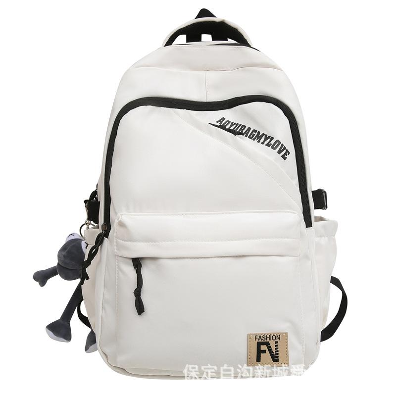 Schoolbag New Large Capacity Junior High School Backpack School Bag Travel Computer Backpack Business Leisure Commuter Backpack