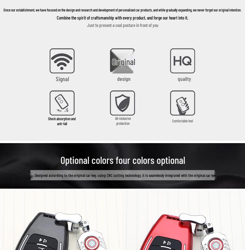BAIC-Marvel Car Key Cover: Stylish & Personalized Remote Shell with Buckle